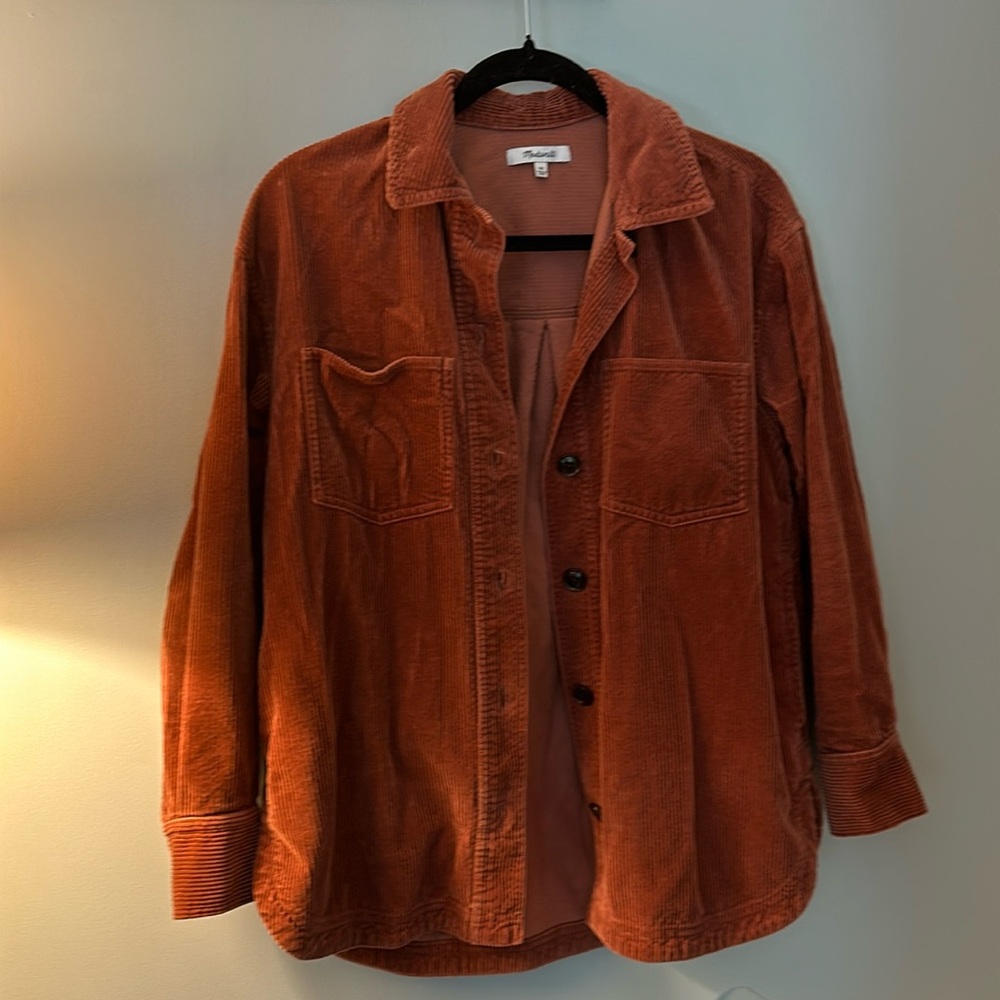 Madewell Corduroy oversized shirt jacket